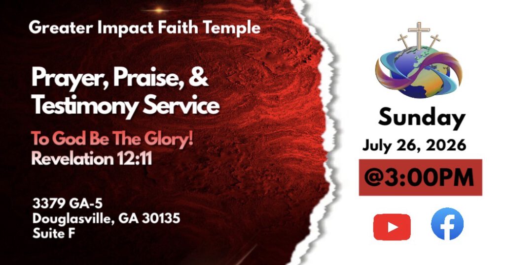 prayer praise and testimony service